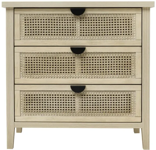 3 Drawer Cabinet, Suitable For Bedroom - Natural
