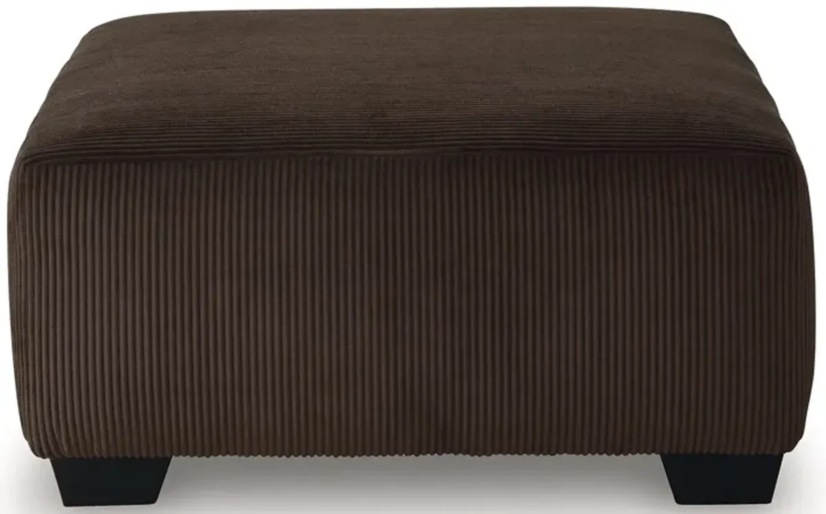 Kimlee - Chocolate - Oversized Accent Ottoman