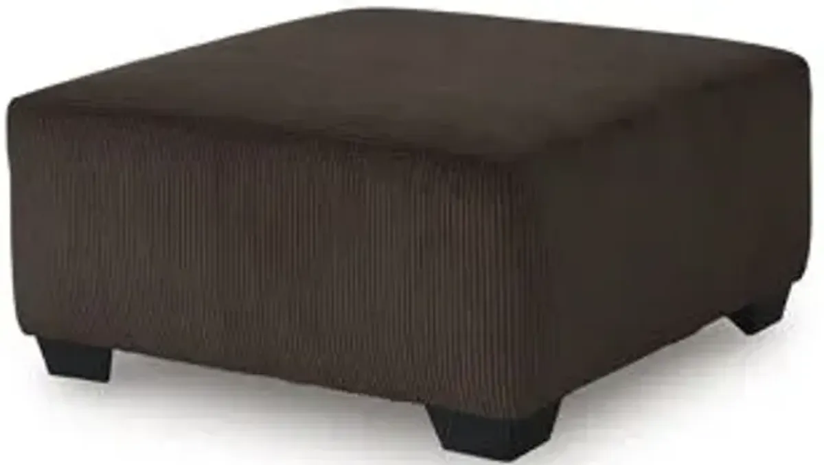 Kimlee - Chocolate - Oversized Accent Ottoman