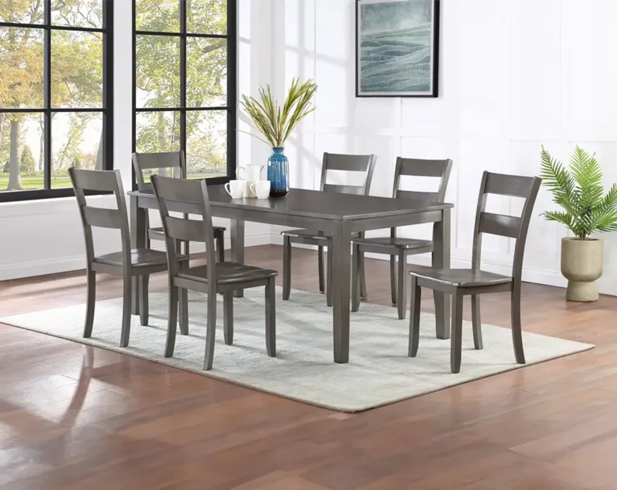 Ryan - 7 Piece Dining Room Set - Gray