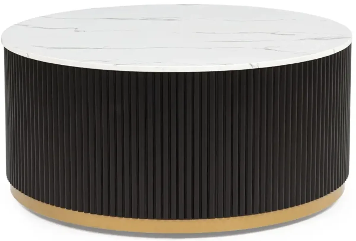 Kara - Table Set (Coffee & 2 End Tables) - Black / White