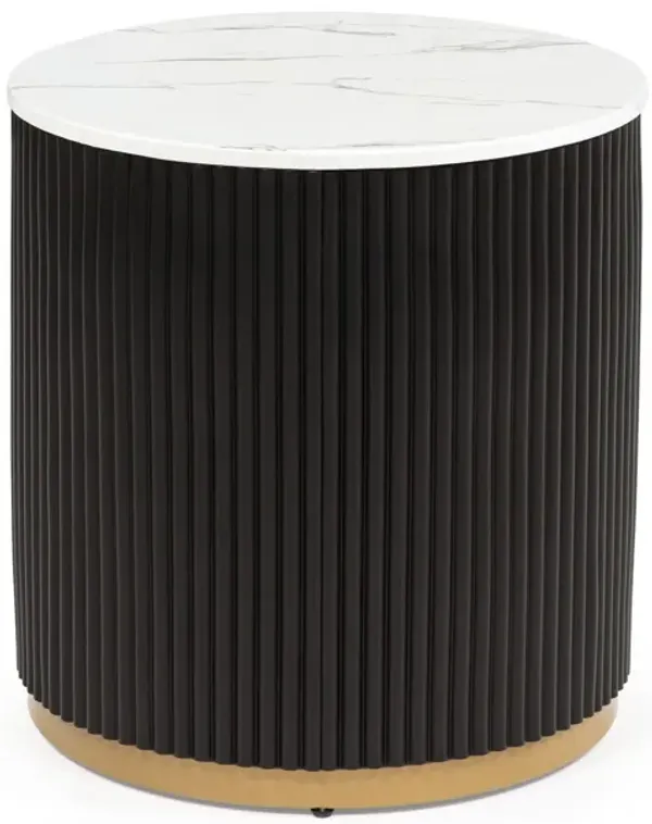 Kara - Table Set (Coffee & 2 End Tables) - Black / White