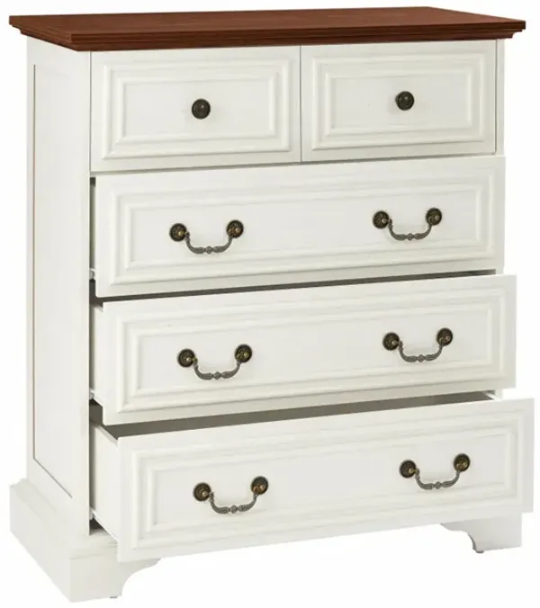 Modern 5 Drawer Dresser For Bedroom, Ample Storage Wide Chest Of Drawers