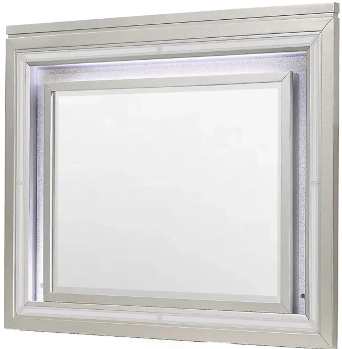 Cross - Glam Mirror With LED - Champagne