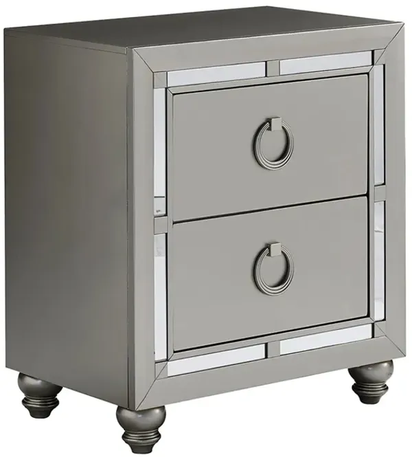Chloe - Nightstand - Gemstone Silver