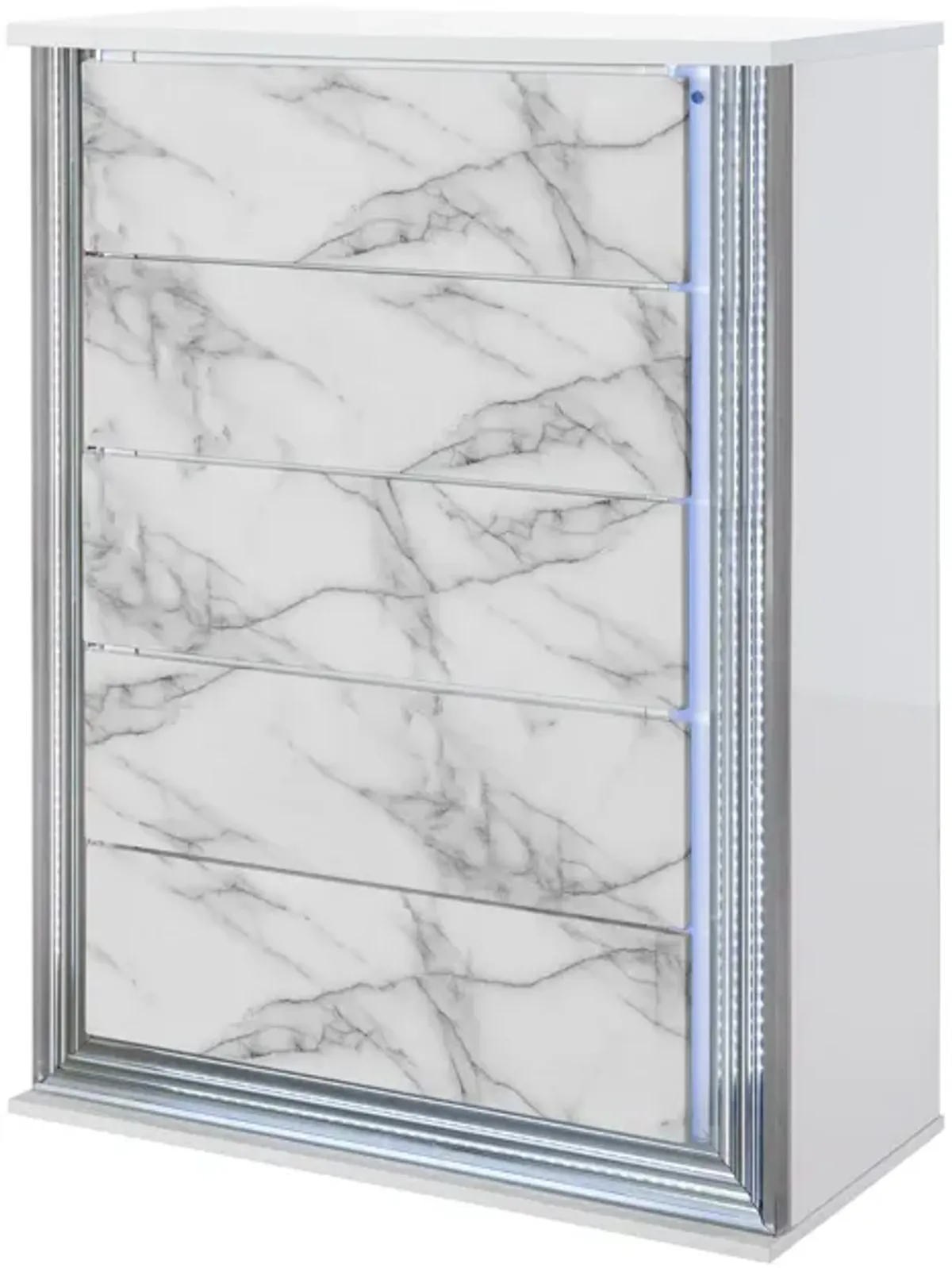 Moon - Chest With LED - White Marble