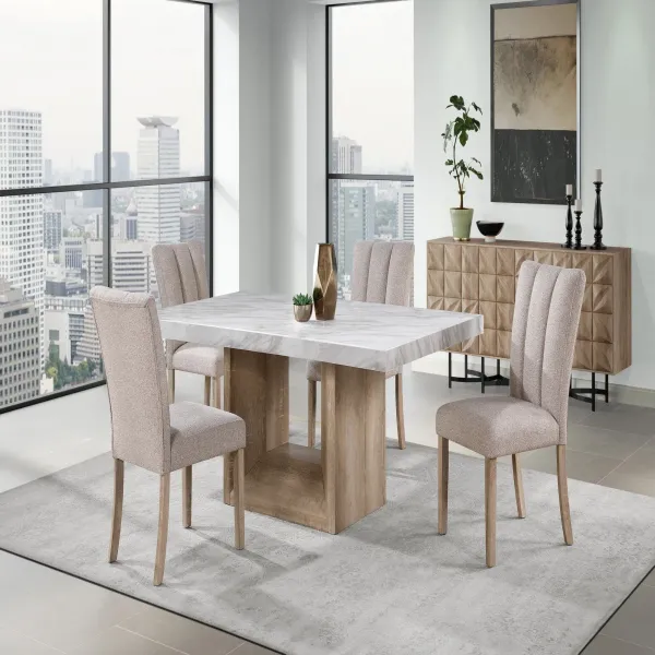 Sheena - 5 Pieces Dining Table Set With Chairs