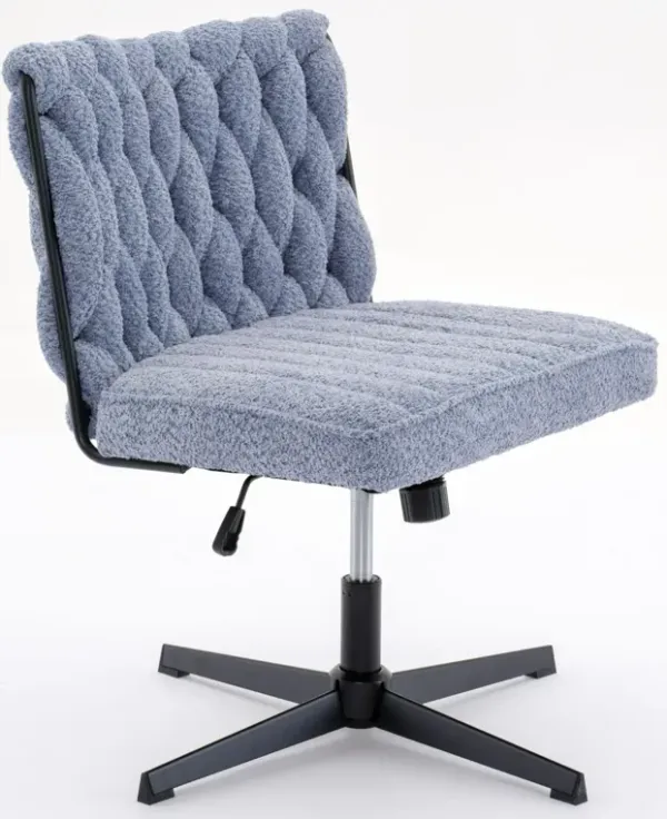 Armless Office Desk Chair No Wheels