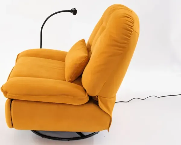 Power Recliner Swivel Glider USB Charger With Bluetooth Music Player, Sleep, Working, Game And Leisure