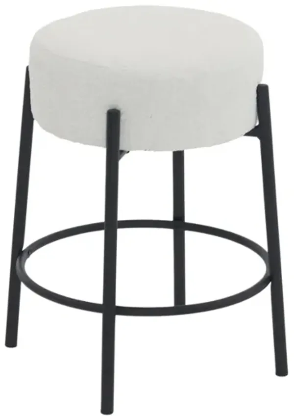Round Bar Stools (Set of 2), Contemporary Upholstered Dining Stools For Kitchens, Coffee Shops And Bar Stores
