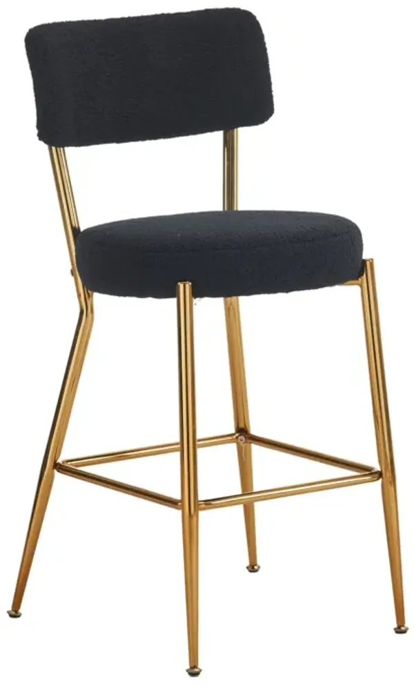 Modern Teddy Fabric Upholstered Bar Stools
