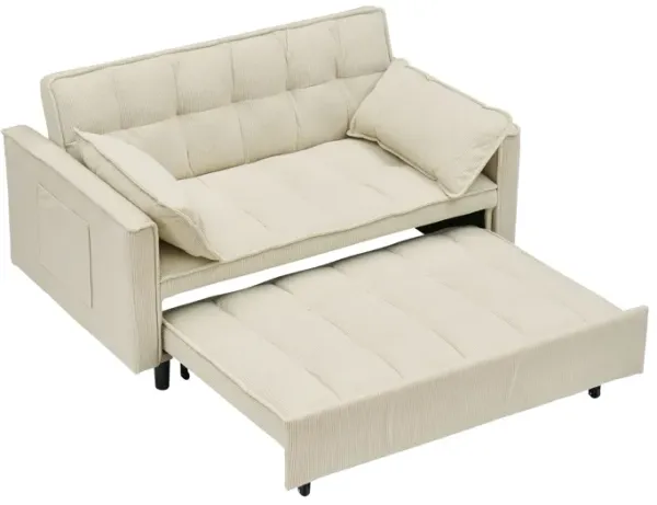 Two-Seat Casual Sofa With Pull Out Bed, Living Room Furniture