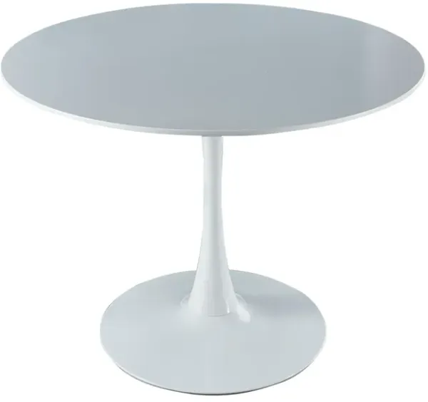 Tulip Table Mid-Century Dining Table With Round MDF Table Top, Pedestal Dining Table, End Table Leisure Coffee Table