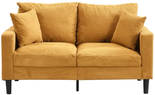 Modern Upholstered Loveseat Sofa, High Resilience
