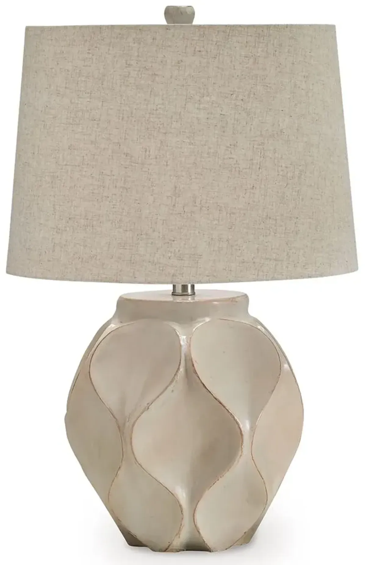 Edselham - Distressed Cream - Paper Table Lamp