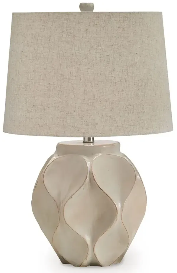 Edselham - Distressed Cream - Paper Table Lamp