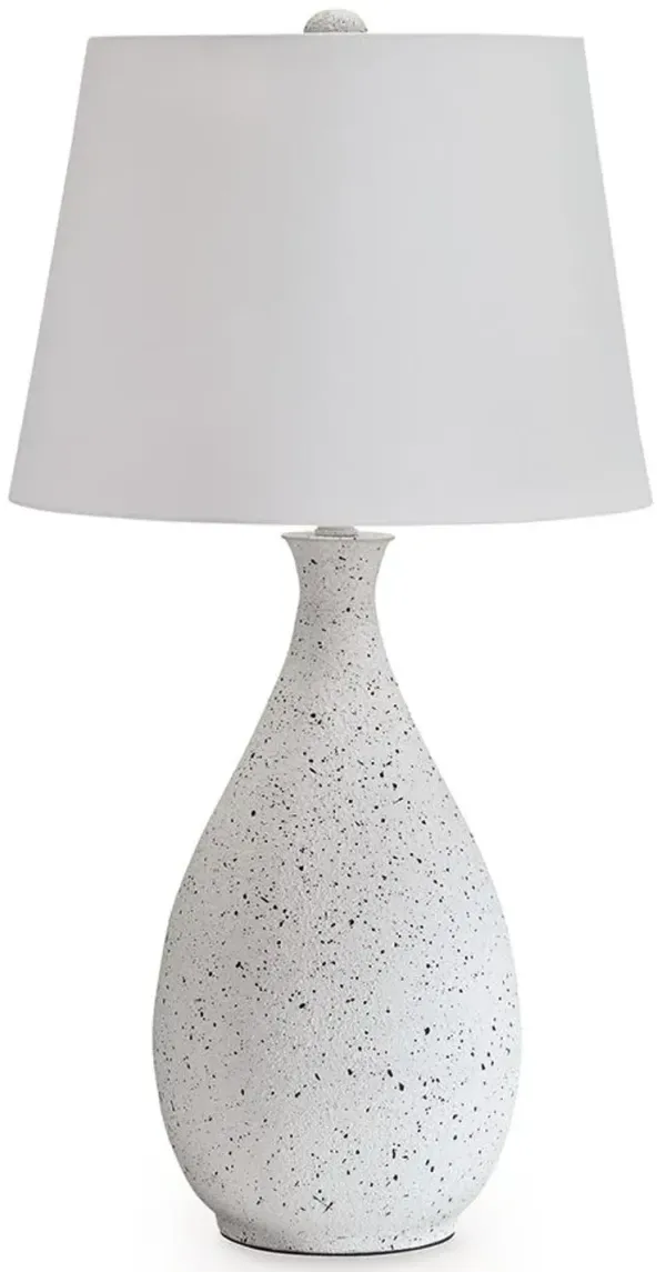 Wyattford - White / Black - Metal Table Lamp