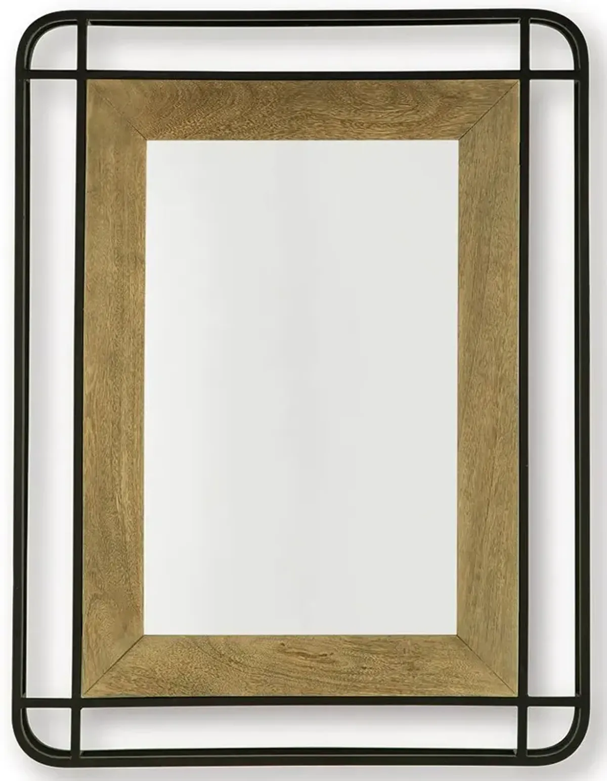 Beelman - Black / Brown - Accent Mirror