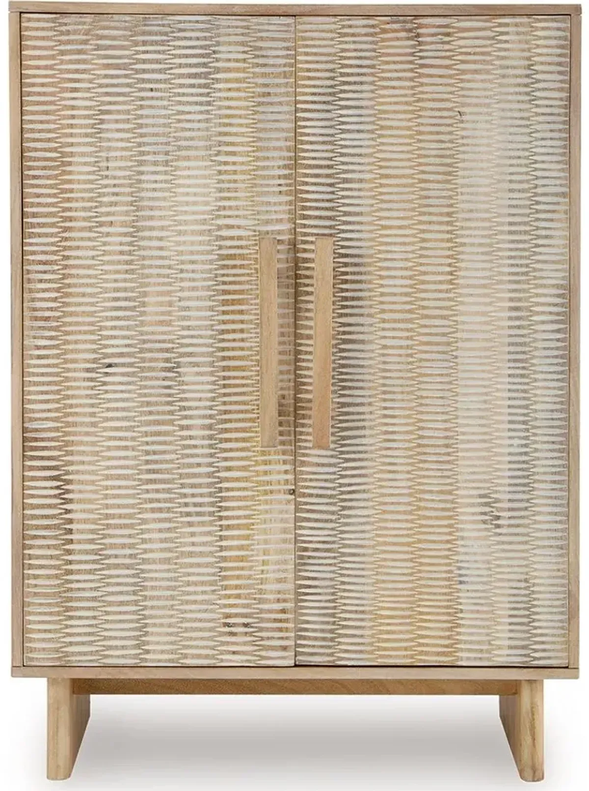 Dallinbury - Natural / White Wash - Accent Cabinet