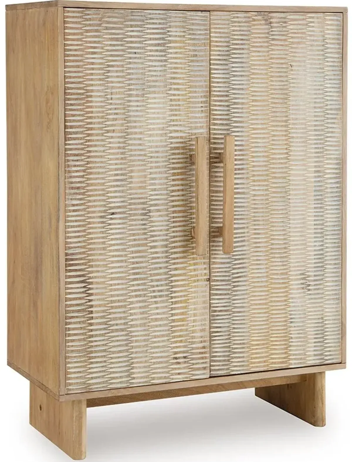 Dallinbury - Natural / White Wash - Accent Cabinet
