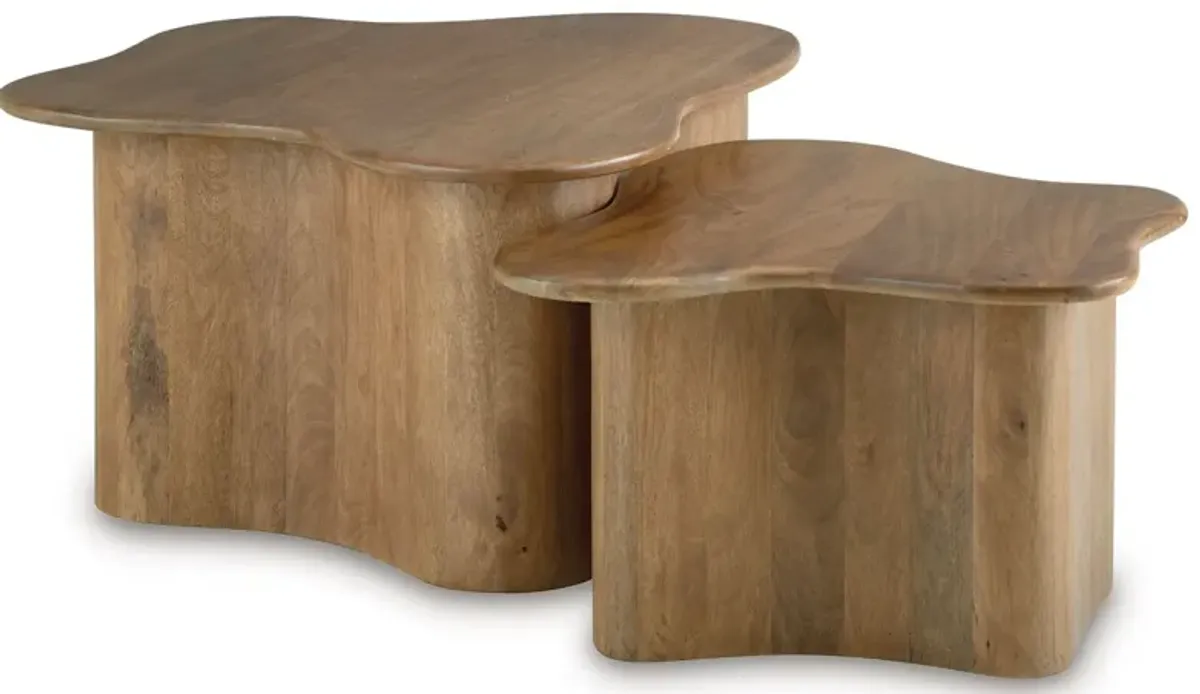 Abeford - Brown - Accent Cocktail Table (Set of 2)