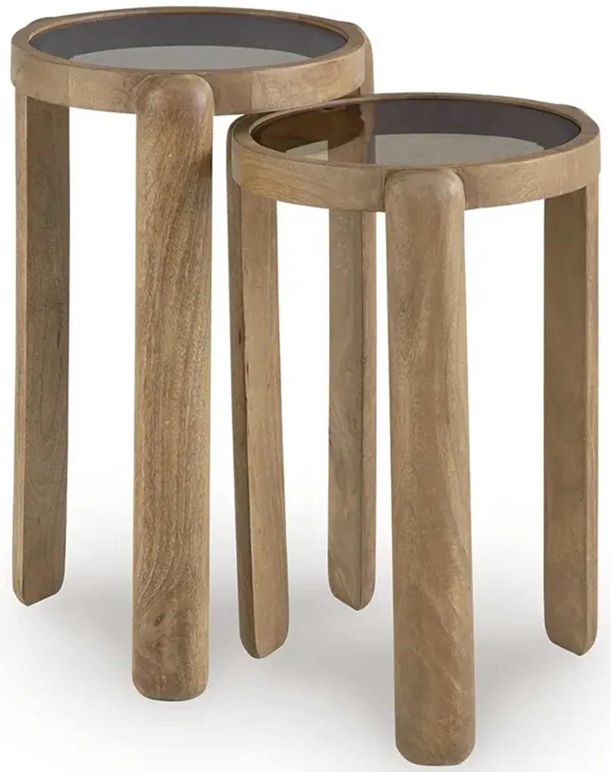 Jossor - Light Brown - Accent Table Set (Set of 2)