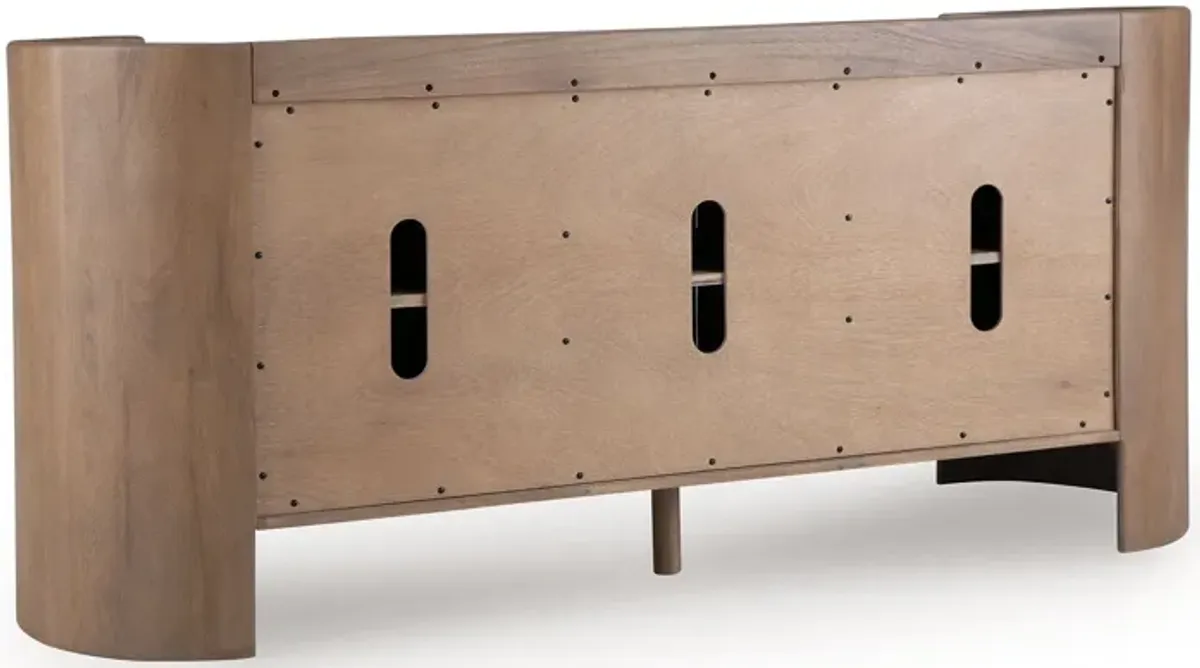 Fitzroy - Brown / White - Accent Cabinet