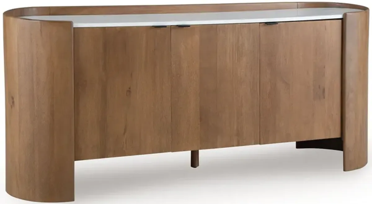 Fitzroy - Brown / White - Accent Cabinet
