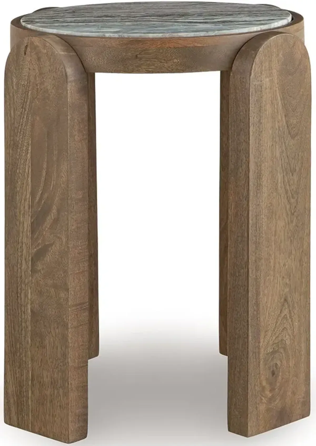 Gavrilley - Gray / White / Brown - Accent Table