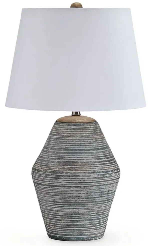 Lawrock - Antique Blue - Terracotta Table Lamp