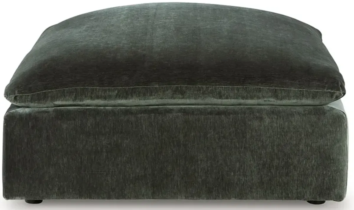 Carriage View - Jade - Oversized Accent Ottoman