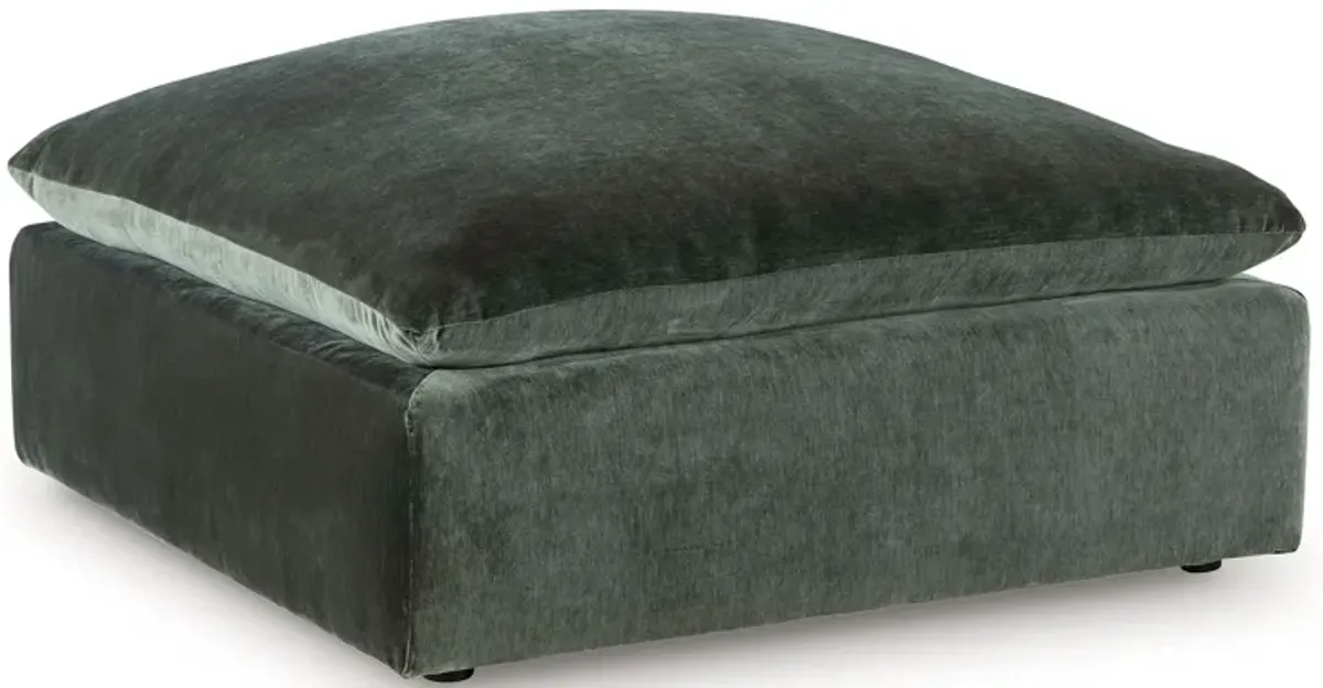 Carriage View - Jade - Oversized Accent Ottoman