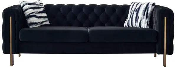 Chesterfield - Modern Tufted Velvet Living Room Sofa, 84.25''W Couch