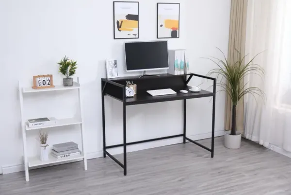 Console Table Narrow Modern Entryway Table Small Behind Couch Table Skinny Sofa Table Hallway Table For Living Room - Black