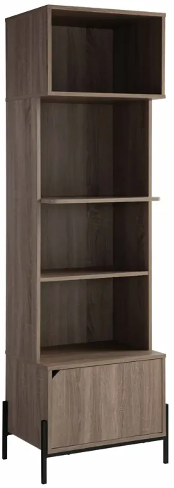 Bakers Rack, Kitchen Display Storage Cabinet - Dark Taupe