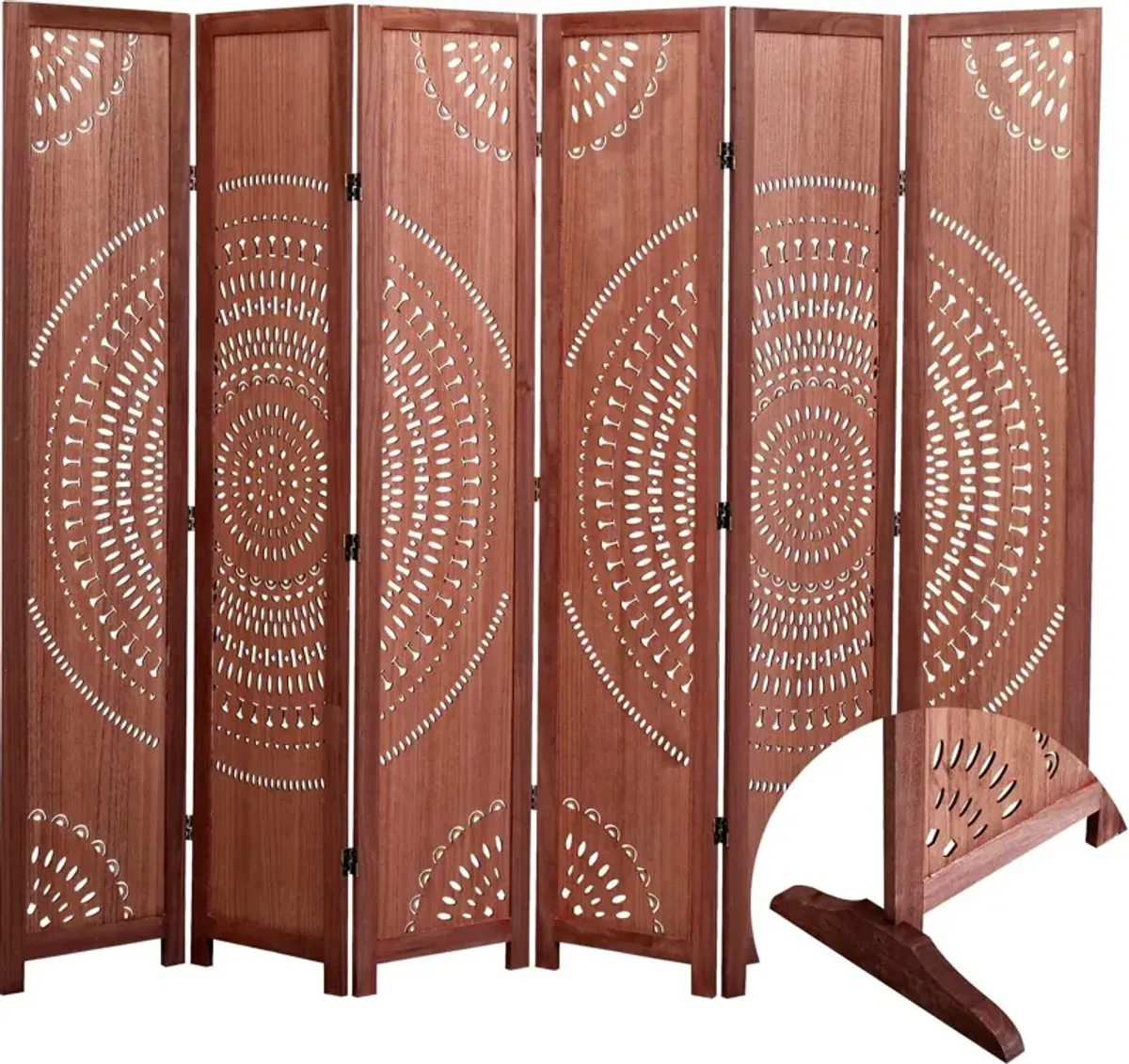 Panel Solid Wood Folding Room Divider