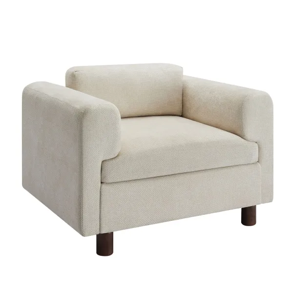 Modern Oversized Armchair Comfy Accent Chair Single Sofa For Living Room