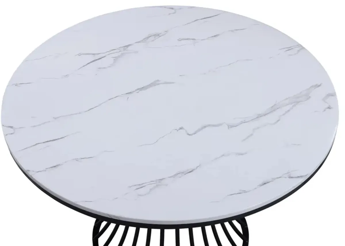 Hadley - 3-Piece Cocktail Table Set - White / Black