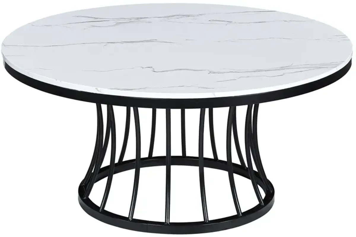 Hadley - 3-Piece Cocktail Table Set - White / Black