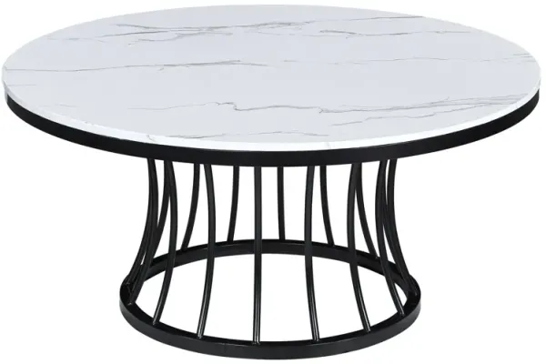 Hadley - 3-Piece Cocktail Table Set - White / Black