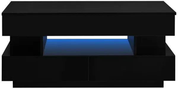 Multi Functional Lift Top Coffee Table With 2 Drawers