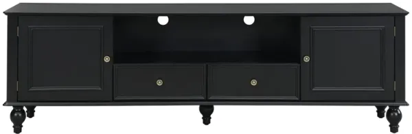 TV Stand For TVs Up To 80", Entertainment Center With Open Compartment