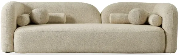 Donna - Japandi Style Boucle Sofa - Cream / Ivory