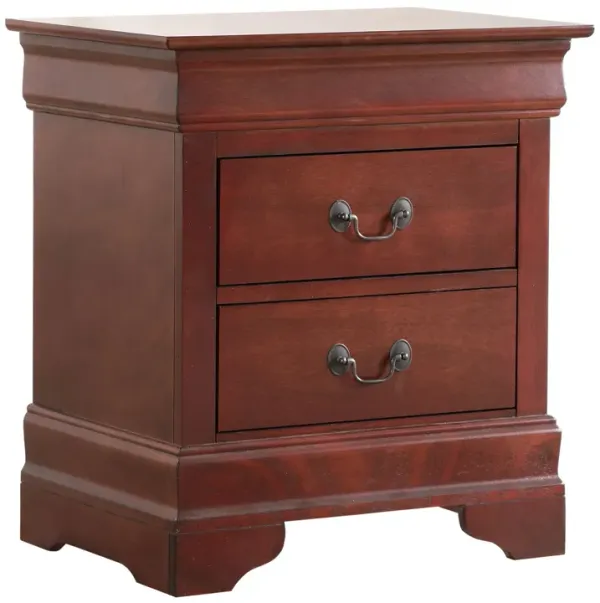 Louis Phillipe - Elegant Nightstand - Cherry