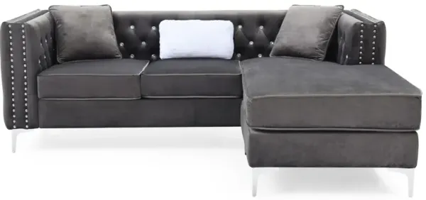Paige - Sofa Chaise - Gray