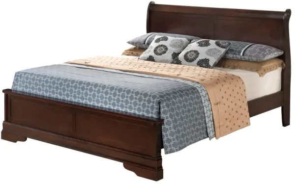 Queen Bed Elegant Traditional - Cappuccino