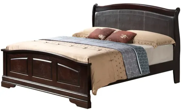 Queen Classic Bed - Warm Cappuccino