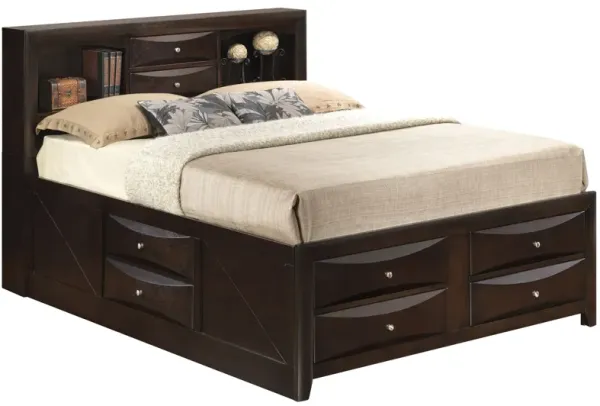 Marilla - King Storage Bed - Cappuccino