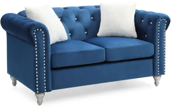 Chic Loveseat - Navy Blue