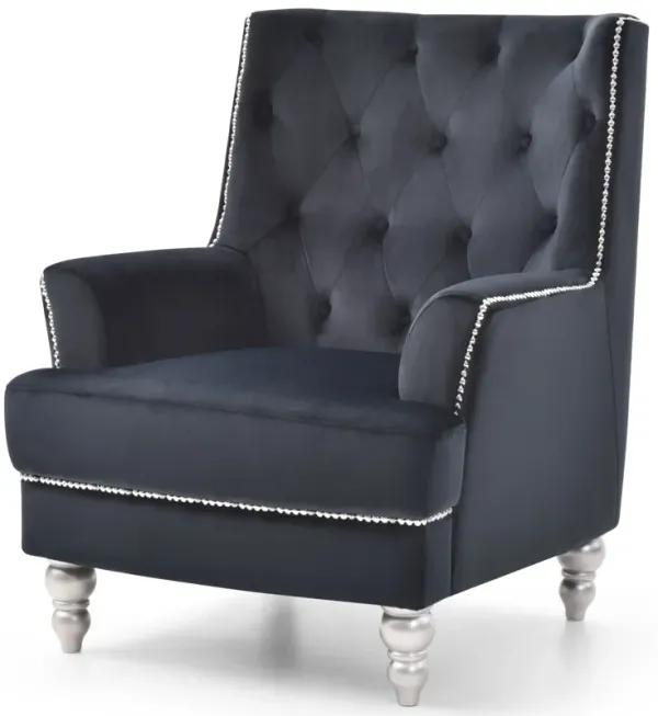 Traditional Armchair Elegant - Black